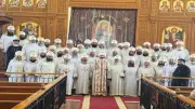 الأنبا مينا يترأس اجتماع مجمع كهنة إيبارشية برج العرب والعامرية