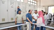 رئيس مياه الجيزة يتفقد مركزي الصف وأطفيح لتحسين الخدمات