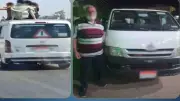 ضبط سائق ميكروباص بالدقهلية سمح للركاب بالجلوس على سطح السيارة