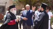 محافظ الإسكندرية وبابا الروم الأرثوذكس يتفقدان موقع مستشفى البطريركية الجديد