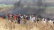 مستوطنون يحرقون حقولاً غرب الخليل واشتباكات وإصابات