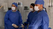 نجاح استئصال كيس مبيض عملاق لفتاة بمنظار جراحي في الدقهلية