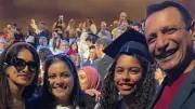 زينة ترافق ابنة شيرين عبد الوهاب في حفل تخرجها بحضور والدها