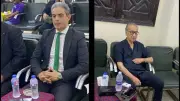 محمد أبو داود وطارق سعدة في عزاء والدة الإعلامية بسنت بكر
