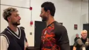 وسام أبو علي يفاجئ لاعبي مصر أمام البرازيل بحضوره ومصافحتهم