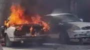 السيطرة على حريق سيارة ملاكي بأبوتيج دون خسائر بشرية