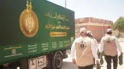 بيت الزكاة والصدقات يوزع لحوم الأضاحي على الأسر المستحقة في الصعيد