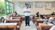 وكيل تعليم بني سويف يتفقد لجان الإعدادية في امتحان الهندسة