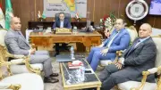 محافظ المنوفية يناقش خطط تطوير الخدمات مع شركة الغاز والطب البيطري