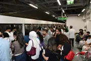 إقبال كبير على المونوريل للمشاركة في احتفالية كأس العالم بالعاصمة الجديدة