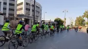 ماراثون دراجات بمشاركة 120 شابًا وفتاة على كورنيش النيل في بني سويف