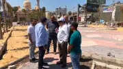 محافظ الدقهلية يتابع تطوير حديقة كوكب الشرق بشارع الجيش