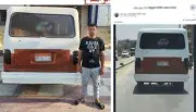 ضبط سائق سيارة منتهية التراخيص بطمس لوحات ميكروباص في الفيوم
