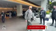 لحظة تحرك لاعبي منتخب مصر إلى ملعب مباراة إيران فيديو