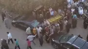 تشييع جثمان منار أشرف ضحية طائرة التدريب في المنوفية