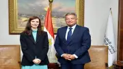 لقاء خالد عبدالعزيز مع وفد اليونسكو لتطوير الإعلام وحماية التراث