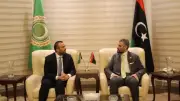 الغوج وثابت يبحثان في القاهرة تعزيز التعاون بين المؤسسات الليبية