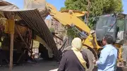 حملات مكبرة لإزالة التعديات على أملاك الري والأراضي الزراعية بنجع حمادي