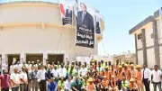 وزير الإنتاج الحربي يزور مشروعات حياة كريمة بأسوان وتشغيل المطرقة المائية