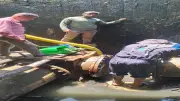شركة مياه القناة تنهي إصلاح الخط المغذي لقرى القنطرة شرق بنجاح