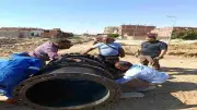 مياه القناة: إصلاح خط طرد أبو عارف الجديدة بعد انفجار بسبب وصلة خلسة