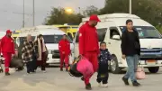 ميناء رفح يستقبل دفعة جديدة من العائدين الفلسطينيين إلى غزة