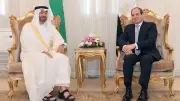 السيسي ومحمد بن زايد يؤكدان مواصلة التنسيق لحماية أمن المنطقة في لقاء أخوي