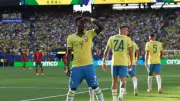 فينيسيوس جونيور يسجل هدف التعادل للبرازيل في شباك المغرب بمونديال 2026