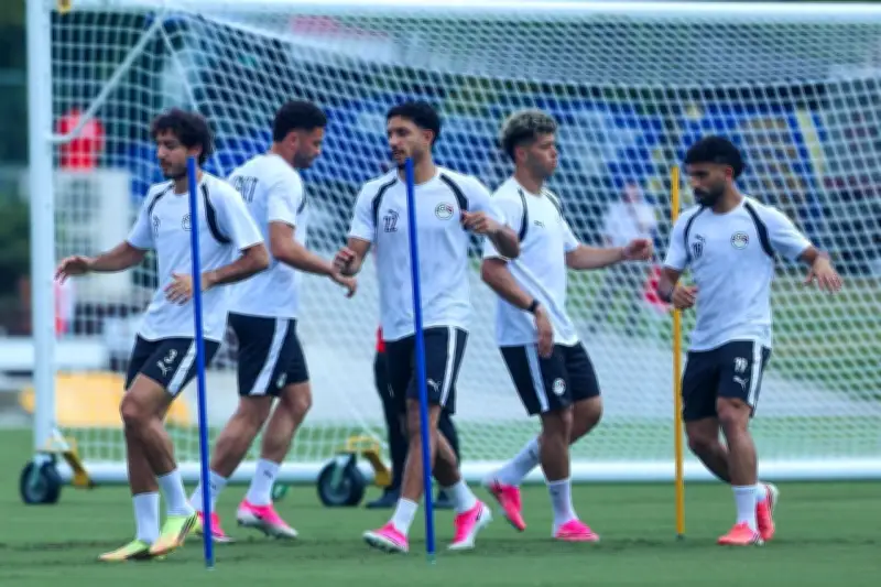 منتخب مصر يختتم استعداداته لمواجهة الأرجنتين في كأس العالم