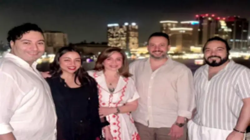 إلهام شاهين تنشر صورًا جديدة من كواليس فيلم "حين يكتب الحب"