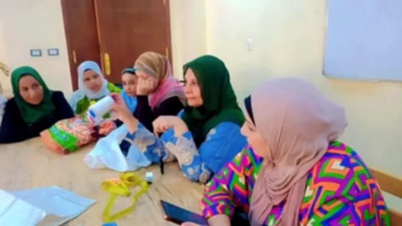 موسم جديد لورش التفصيل والخياطة بقصر ثقافة الزعيم جمال عبدالناصر ببني مر