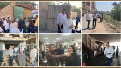 حملات مكثفة لغلق المخازن غير المرخصة وإزالة الإشغالات بالجيزة