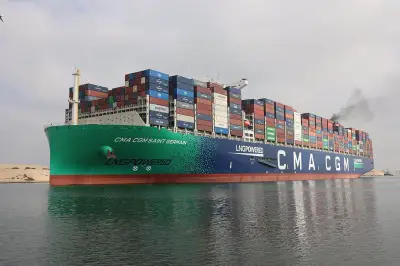 قناة السويس تشهد عبور سفينة الحاويات العملاقة CMA CGM SAINT GERMAIN لأول مرة
