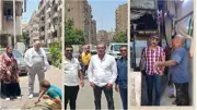 حملات مكبرة لرفع الإشغالات وإزالة مخالفات البناء في أحياء الجيزة