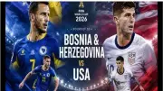 تردد القنوات المفتوحة الناقلة لمباراة البوسنة وأمريكا في كأس العالم 2026