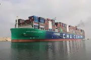 قناة السويس تشهد عبور سفينة الحاويات العملاقة CMA CGM SAINT GERMAIN لأول مرة